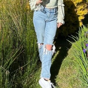 Abercrombie & Fitch curve love Straight Leg Jeans